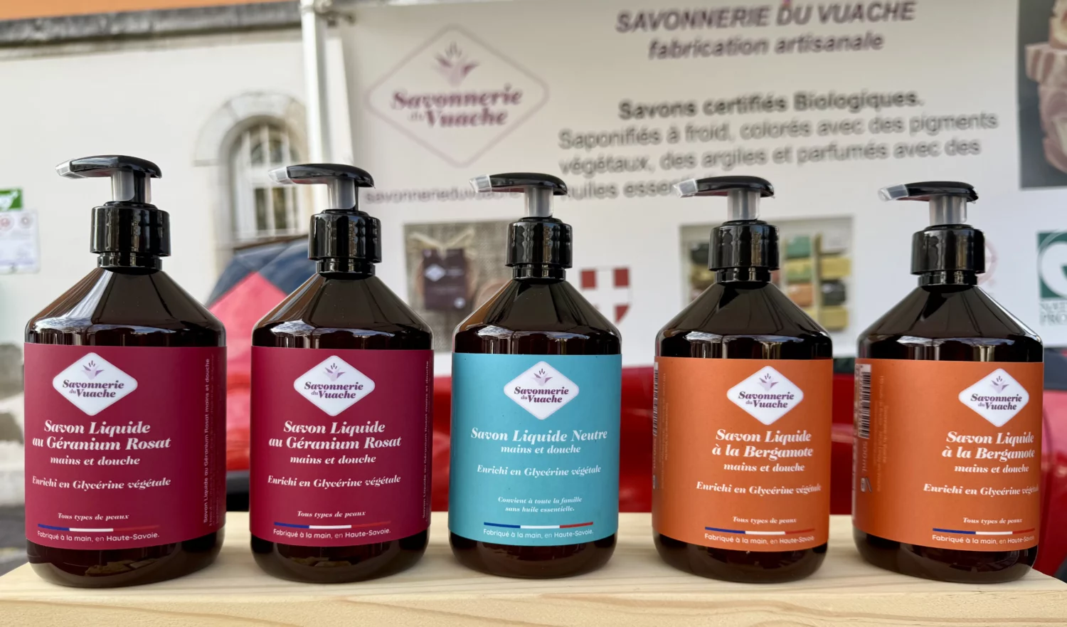 savons liquides bio artisanal